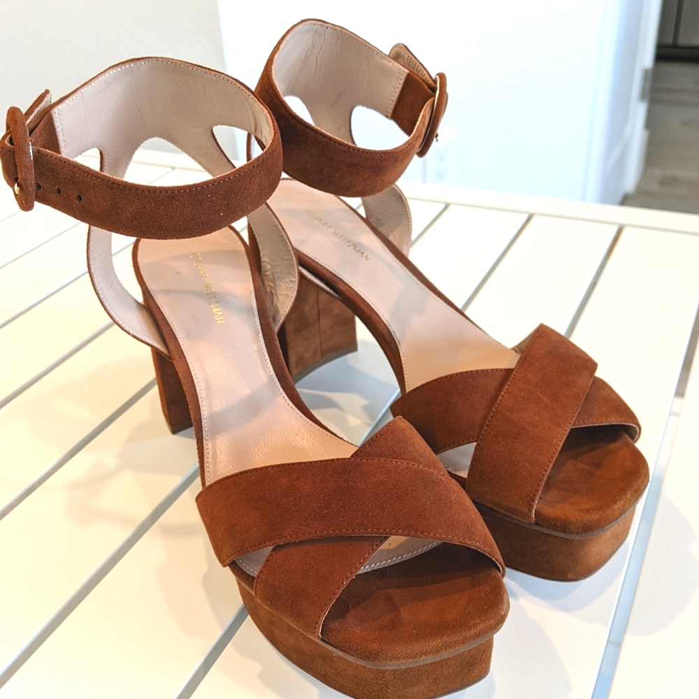 Stuart Weitzman suede sandals